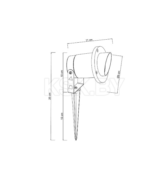 Светильник уличный ARTE LAMP ELSIE A1522IN-1BK (A1522IN-1BK) 