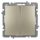 Выключатель 2-кл. золото Nilson Touran (24150403) 