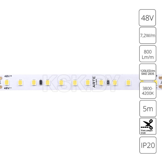 Лента светодиодная ARTE LAMP TAPE A4812010-02-4K (A4812010-02-4K) 