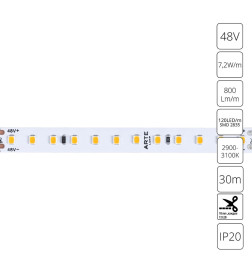 Лента светодиодная ARTE LAMP TAPE A4812010-03-3K