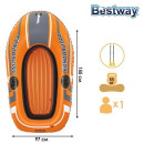 Надувная лодка  одноместная Kondor 1000 Set 155х97 Bestway, 61078 (61078) 