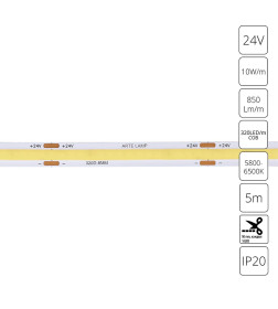 Лента светодиодная cob ARTE LAMP LANE A2432008-03-6K