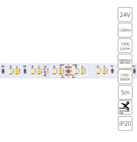 Лента светодиодная mix ARTE LAMP TAPE A2414010-01-mix (A2414010-01-mix) 