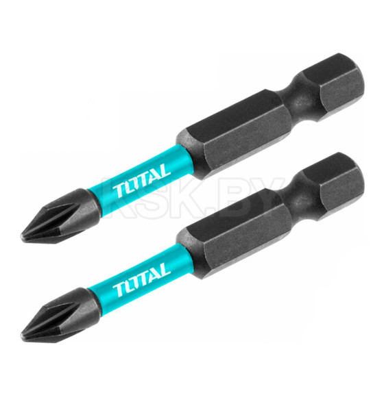 Бита PH 2х50 мм ударная (2 шт.) TOTAL TACIM71PH250 (TACIM71PH250)