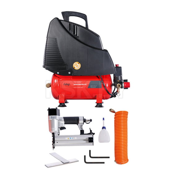 Компрессор безмасляный коаксиальный (с набором аксессуаров 4 предмета) FUBAG WOOD MASTER KIT (646035) 