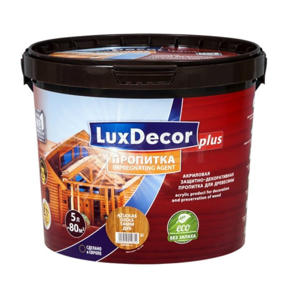 Пропитка декоративная для дерева LuxDecor бесцветный 5л. 