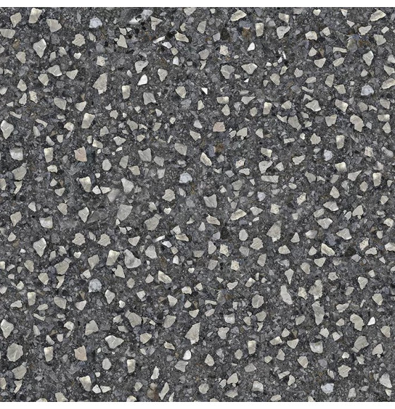 Керамогранит Black Terrazzo 600*600 черный NR0379 (NR0379) 