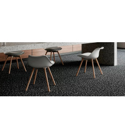 Керамогранит Black Terrazzo 600*600 черный NR0379