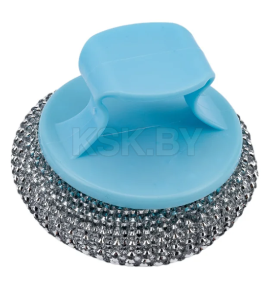 Губка металлическая Рыжий кот с держателем для посуды (104465) 