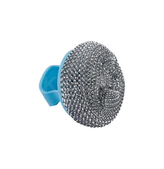 Губка металлическая Рыжий кот с держателем для посуды (104465) 