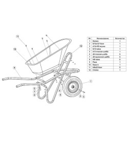 Тачка 1x130 SKIPER Expert PRO строительная 130л. 1колесо