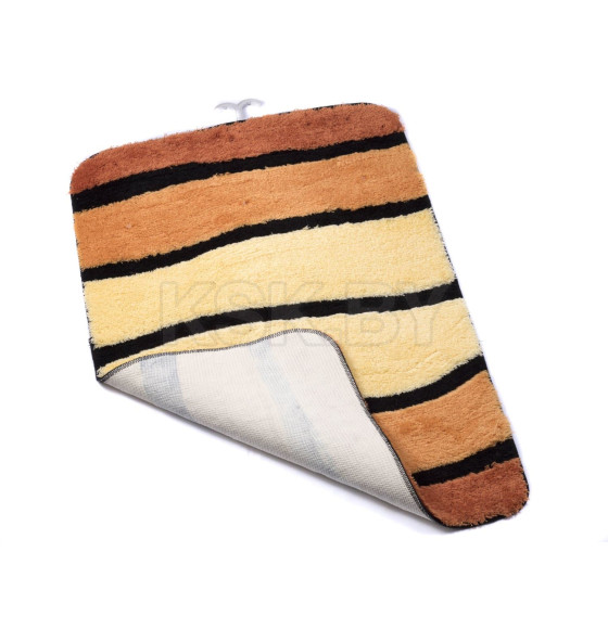 Коврик для ванной текстильный желто-оранжевый Jolie 60*90 см (719304) 