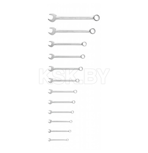 Набор ключей комбинированных 6-24 мм сталь CrV DIN 3113 в сумке (12 шт.) HOEGERT HT1W492-1 (HT1W492-1) 