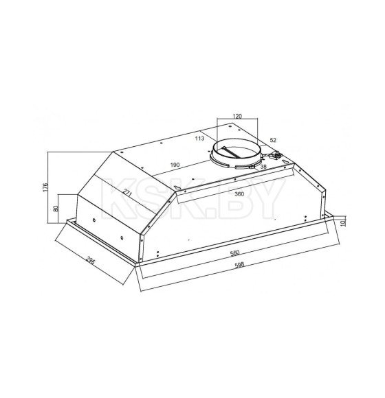 Вытяжка  SCHTOFF TDM 60 White (TDM 60 White) 