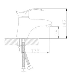 Смеситель для умывальника GOTA ROCIO Madrid G111010