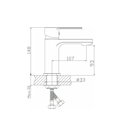 Смеситель для умывальника GOTA ROCIO Vigo G011010
