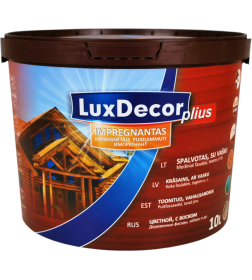 Пропитка декоративная для дерева LuxDecor тик 10л. 