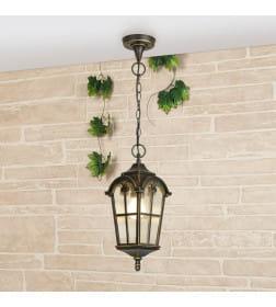 Светильник уличный Mira H черное золото ES