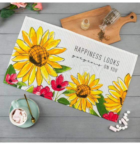 Полотенце кухонное Happiness looks 35х60 см, 100% хл, 160г/м2 5423138 (5423138    ) 