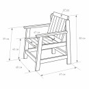 Кресло садовое DYATEL (цвет дуб) (G-LC-003WO) 