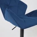 Кресло барное BERLIN GB, Velutto 26 темно-синий велюр/черный (114265) 