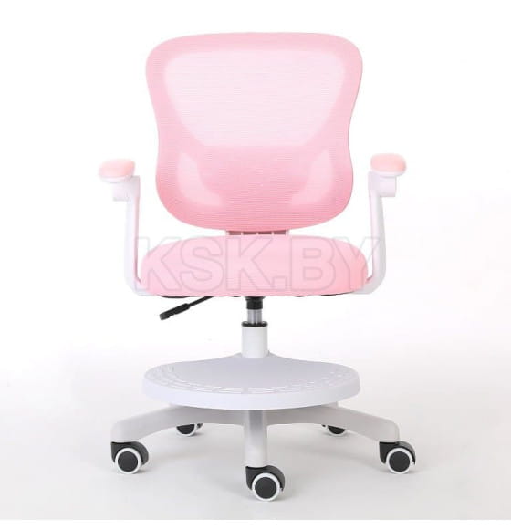 Кресло для сидения с регулировкой высоты Calviano Comfy розовое с подножкой
