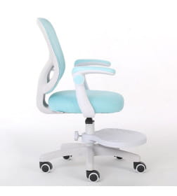 Кресло для сидения с регулировкой высоты Calviano Comfy голубое с подножкой