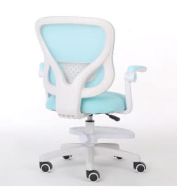 Кресло для сидения с регулировкой высоты Calviano Comfy голубое с подножкой