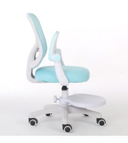 Кресло для сидения с регулировкой высоты Calviano Comfy голубое с подножкой
