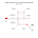 Ввод питания и заглушка торцевая для однофазного шинопровода TRP-1-1-BK черный ES (a039506) 