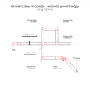 Коннектор прямой для однофазного шинопровода TRC-1-1-I-BK черный ES (a039599) 