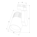 Светильник потолочный светодиодный Accord LTB36 Черный 20W 4200K (a043917) 