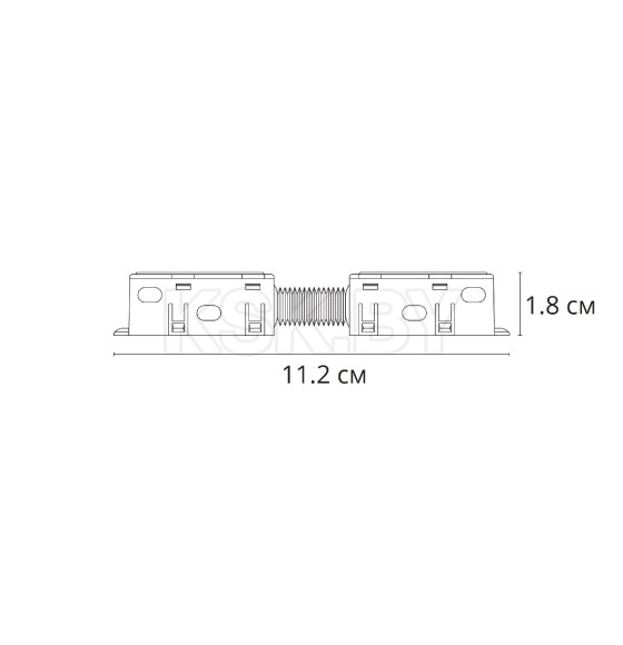 Коннектор для шинопровода (трека) ARTE LAMP OPTIMA-ACCESSORIES A740333 (A740333) 