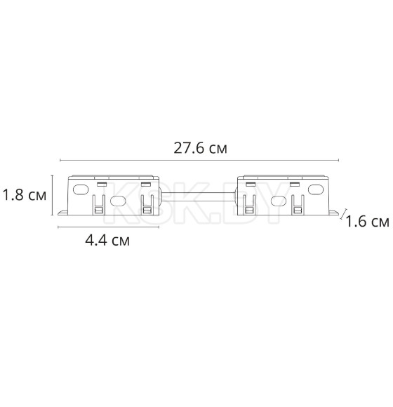 Коннектор для шинопровода (трека) гибкий ARTE LAMP OPTIMA-ACCESSORIES A740406 (A740406) 