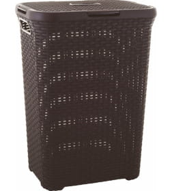 Корзина бельевая STYLE 60-L-LBR885, тёмно-коричневый.