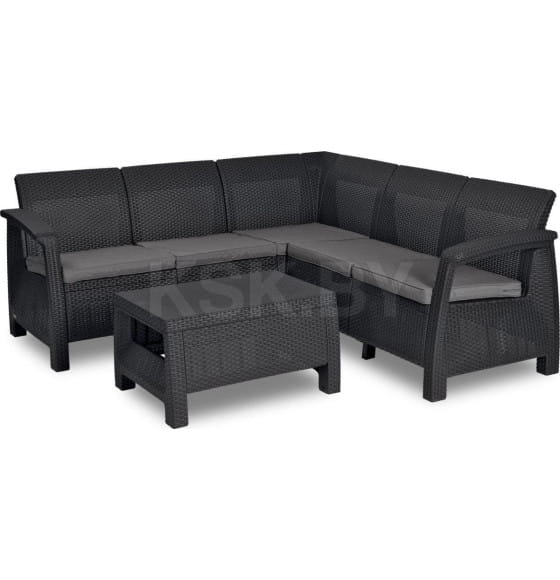 Комплект мебели Corfu Relax Set (Корфу Релакс), графит (227816) 