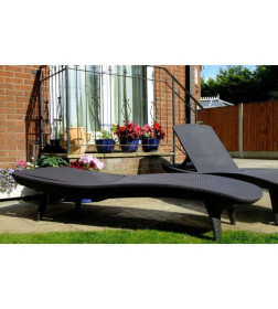 Шезлонг лежак KETER Sun Lounger Pacific, коричневый