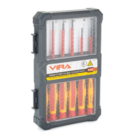 Набор отверток для точных работ  VDE 6 шт. VIRA RAGE (397037) 