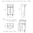 Тумба напольная Айсберг Классик 45 под умывальник Элегия DA1143T (DA1143T) 