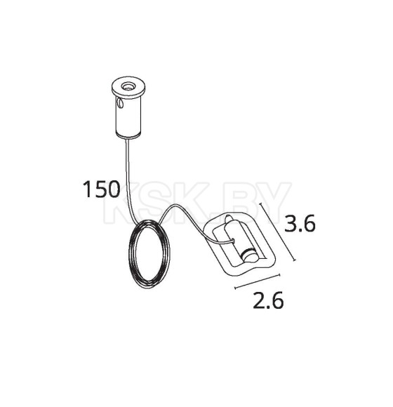 Клипса подвесная Divinare DECORATO D253006 (D253006) 