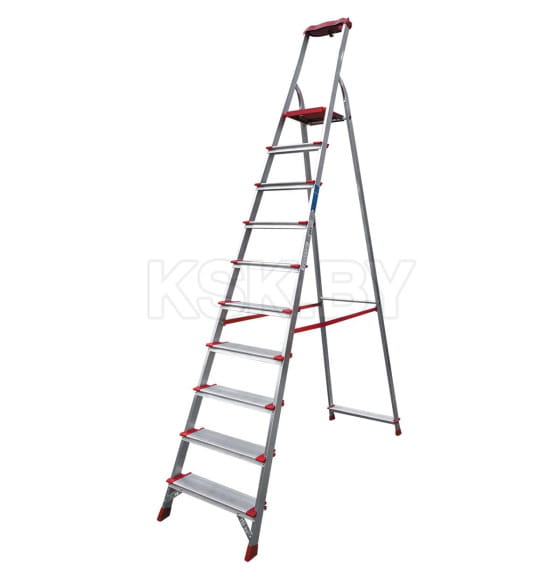Лестница-стремянка алюминиевая односторонняя профессиональная (10 ступеней) NV 3118 Новая Высота 3118110 (3118110) 