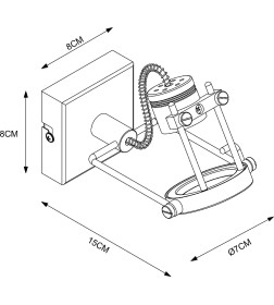 Светильник настенный ARTE LAMP COSTRUTTORE A4300AP-1WH