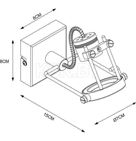 Светильник настенный ARTE LAMP COSTRUTTORE A4300AP-1WH (A4300AP-1WH) 