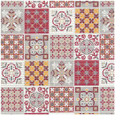 Коврик напольный для ванной комнаты  0,80х15 м/225PT-burgundy-grey (225PT-burgundy-grey) 