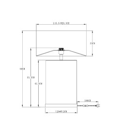 Светильник настольный ARTE LAMP ZULU A5058LT-1PB