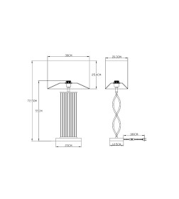 Светильник настольный ARTE LAMP VEIL A5061LT-1PB