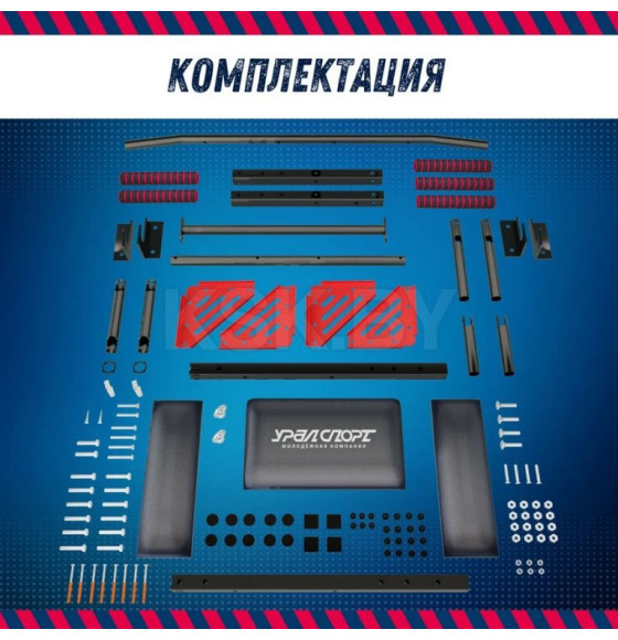 Турник 3в1 Profi-crossbar 30200 (черно-красный) 10663758 (10663758) 