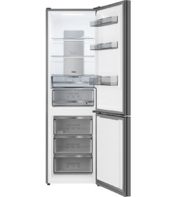 Холодильник-морозильник Weissgauff WRK 195 D Full NoFrost Bru Steel Glass