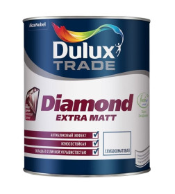 Краска в/д внутр. DULUX Prof Diamond Extra Matt 9л белая BW (14,1 кг)