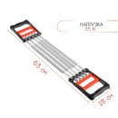 Эспандер грудной, взрослый, 5 пружин, нагрузка 35 кг 537838           (537838) 